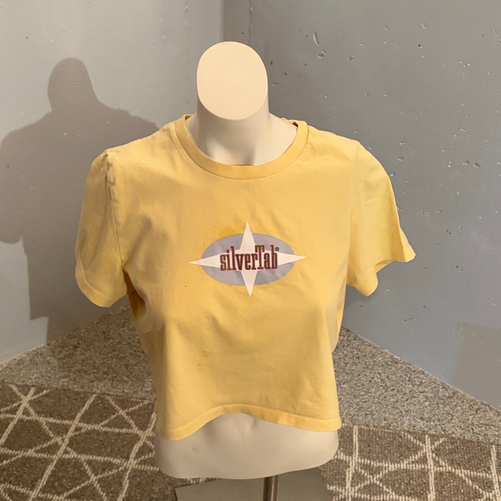 Levi's Yellow Graphic Crop Top